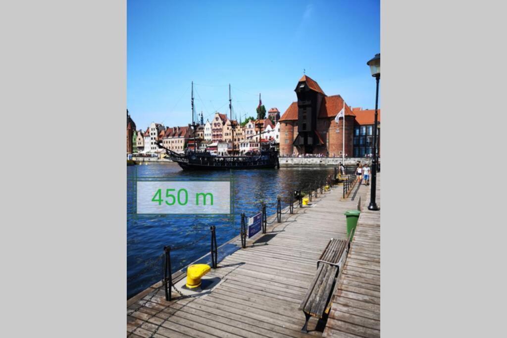 The Blue Apartment Gdansk Bagian luar foto
