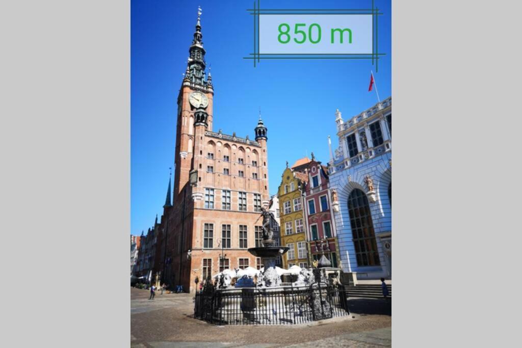 The Blue Apartment Gdansk Bagian luar foto